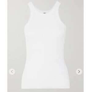 NWOT TOTEME Curved Rib Tank in White SZ XS